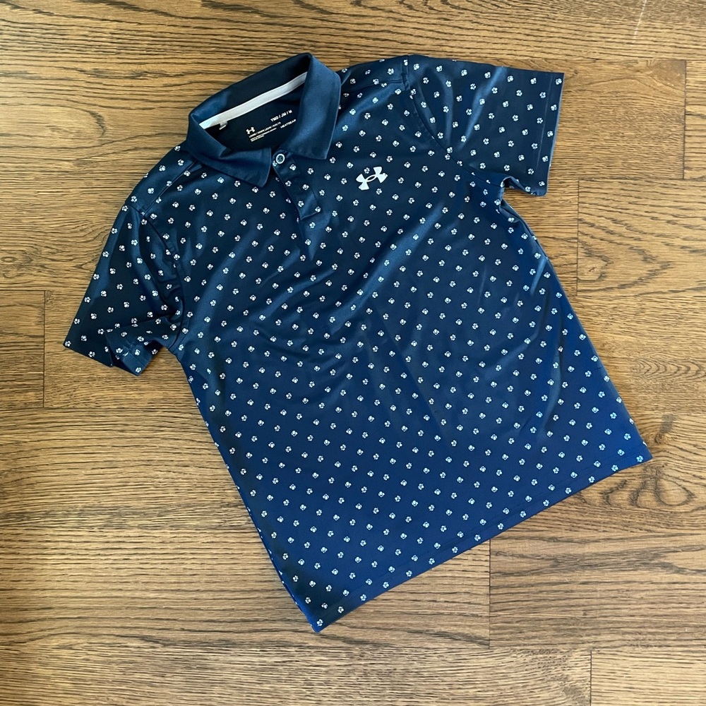 Under Armour Boys’ Matchplay Printed Polo Shirt - Size Medium